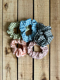 Gingham Scrunchies
