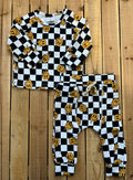 Retro Checkered Smiley Lounge Set