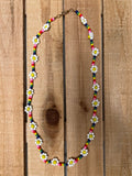 Rainbow Daisy Necklace