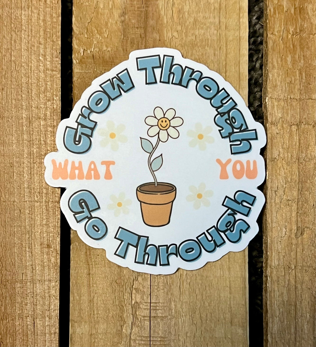 Grow Through What You Go Through Sticker